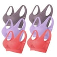 thumbnail image 1 of successthop Workout Bras Women Multipack Mesh Wirefree Push up Bralette Padded U Back Wide Strap Support Corset Full Coverage Crop Tank Top Cute Underwear Purple 2XL, 1 of 2