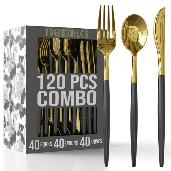 Plastic Gold Silverware That Looks Real