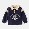 thumbnail image 1 of Trendfront Boys Crewneck Sweatshirts Long Sleeve Cartoon Colorblock Letter Graphic Casual Weekend Outfit Pullover Tops, 1 of 3