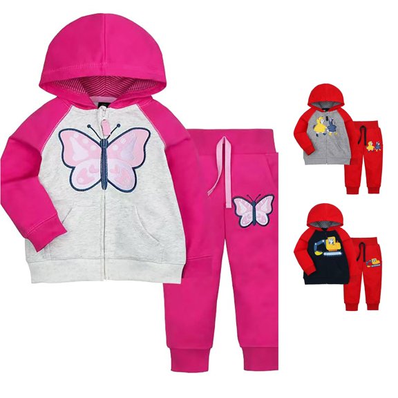 Trendfront Boys Hoodie And Pants 2 Piece Set Long Sleeve Dinosaur Graphic Pattern Fall Winter Active Sports Practice Clothes Set