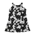 thumbnail image 1 of Trendfront Girls Beach Dress Crew Neck Sleeveless Tropical Palm Tree Floral Print Cami Strap Cotton Summer Sundress Wear, 1 of 4