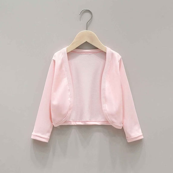 Trendfront Girls Crewneck Thin Cardigan Summer Long Sleeve Sun Protection Knit Shrug Daily Layering Breathable Sheer Blouse
