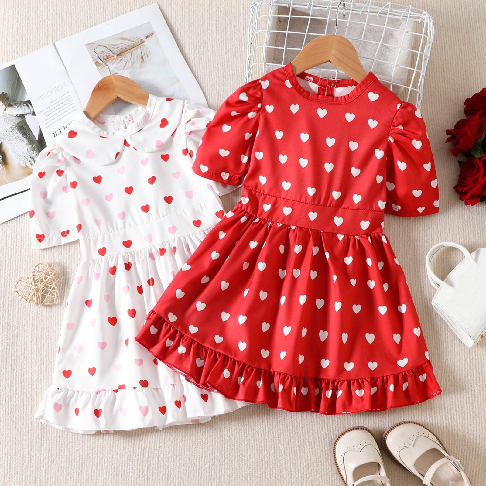 Girls Heart Dresses Casual & Party Wear
