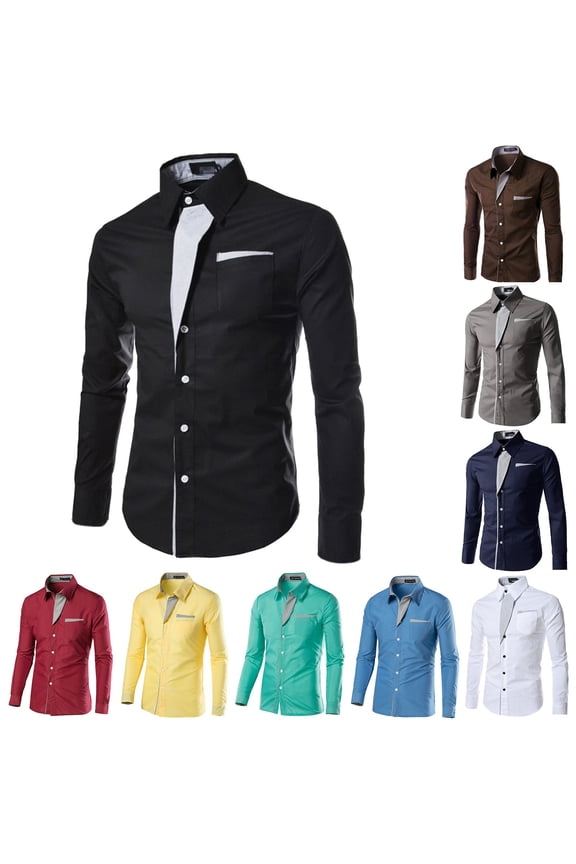 Mens 3D Digital Print Shirts Long Sleeve Button Down Tees Graphic Pattern Artwork Fashion Style Tops