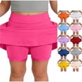 thumbnail image 1 of Trendfront Toddler Girls Athletic Skort with Inner Shorts Active Skirt Mini Sleeveless High Waist Tennis Running Outfits, 1 of 6