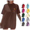thumbnail image 1 of Trendfront Womens California T Shirt Palm Tree Print Short Sleeve Crew Neck Oversized Casual Summer Tee Tops, 1 of 7