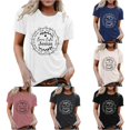 thumbnail image 1 of Trendfront Womens Christian T Shirt Love Life Jesus Faith Quote Print Short Sleeve Crew Neck Religious Graphic Tees, 1 of 4