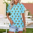 thumbnail image 1 of Trendfront Womens Golf Polo Shirts Short Sleeve Collared Neck All Over Print Funny Golfer Cartoon Casual Performance Tops, 1 of 4