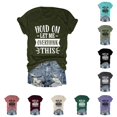 thumbnail image 1 of Trendfront Womens Hold On Let Me Overthink Graphic T Shirt Funny Sarcastic Sayings Tee Crewneck Short Sleeve Casual Summer Tops, 1 of 4