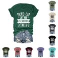 thumbnail image 1 of Trendfront Womens Hold On Let Me Overthink Graphic T Shirt Funny Sarcastic Sayings Tee Crewneck Short Sleeve Casual Summer Tops, 1 of 4