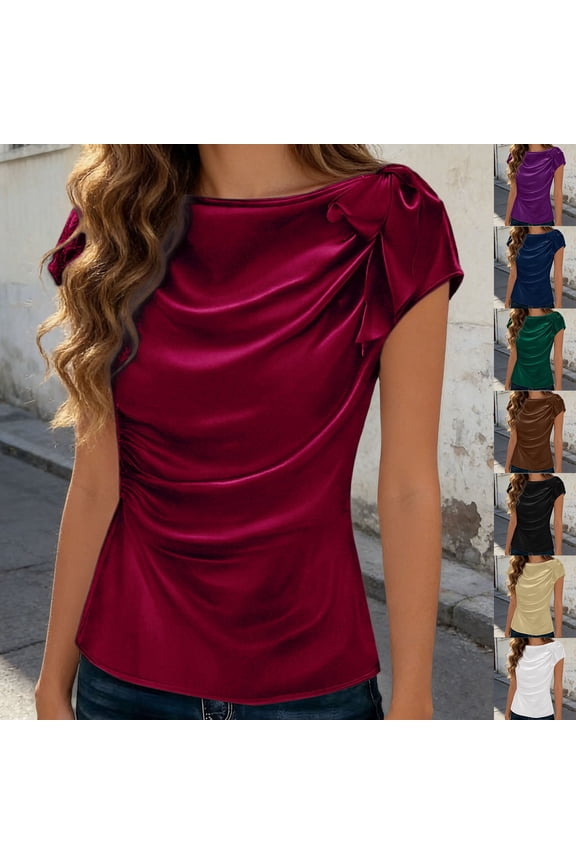 Womens Off Shoulder Boat Neck Sleeveless Tops Solid Color Plain Pullover Tees Fashionable Casual Minimalist Style T-Shirts