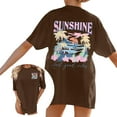 thumbnail image 1 of Trendfront Womens Oversized Graphic T Shirts Tropical Beach Sunshine Back Print Top Casual Loose Fit Short Sleeve Tee Outfits, 1 of 8
