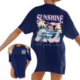 thumbnail image 1 of Trendfront Womens Oversized Graphic T Shirts Tropical Beach Sunshine Back Print Top Casual Loose Fit Short Sleeve Tee Outfits, 1 of 8
