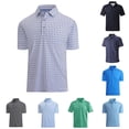 thumbnail image 1 of Trendfront Womens Polo Shirt Golf Club Print Short Sleeve Collared Casual Golf Course Sport Performance Everyday Tops, 1 of 3