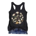 thumbnail image 1 of Trendfront Womens Scoop Neck Sleeveless Tank Top Floral Graphic Print Summer Racerback Casual Beach Tee Loose Fit Apparel, 1 of 3