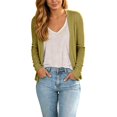 thumbnail image 1 of Trendfront Womens Solid Color Cardigan Long Sleeve Open Front Lightweight Knit Relaxed Fit Casual Longline Layering Sweater, 1 of 4