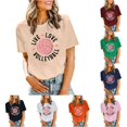 thumbnail image 1 of Trendfront Womens Volleyball Graphic T Shirts Crewneck Short Sleeve Sports Print Casual Match Day Tee Tops, 1 of 4