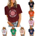 thumbnail image 1 of Trendfront Womens Volleyball Graphic T Shirts Crewneck Short Sleeve Sports Print Casual Match Day Tee Tops, 1 of 4