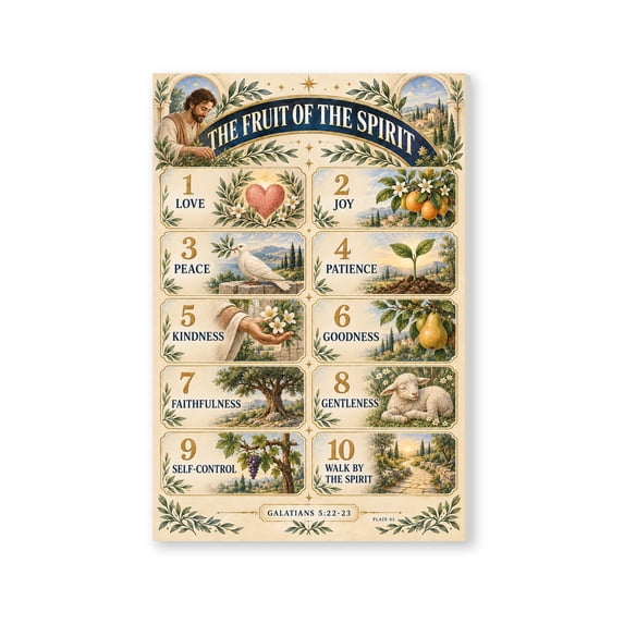 Trendiart Fruit of the Spirit Scripture Canvas Art Print - Walmart.com