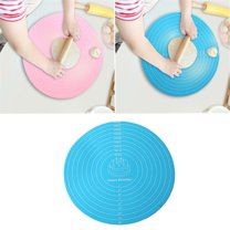 Trending 12in Non-Stick Baking Cake Dough Fondant Rolling Kneading Mat Valentine's Day Gitf's Silicone Blue JASKFLY