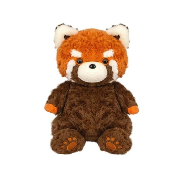 Trending Adorable Brown Red Panda Plush Toy Ultra-Soft Cuddly Raccoon Stuffed Animal Comforting Huggable Doll Perfect Kids Sleep Companion Cute Bedroom Decor