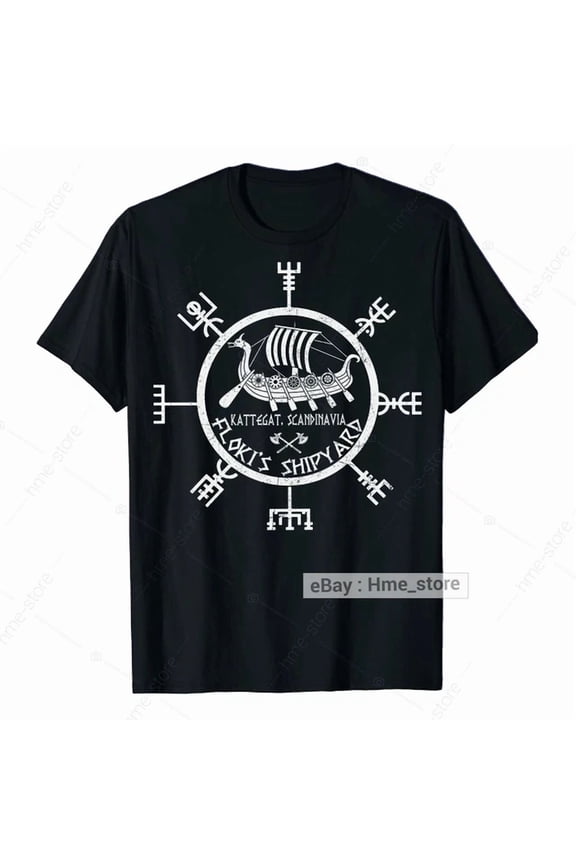 Trending Floki'S Shipyard Viking T-Shirt Worshiped Norse Odin Valhalla Warrior Valknut Birthday Gifts; For Men & Women