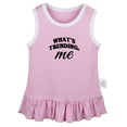 thumbnail image 1 of What's Trending Me Funny Dresses For Baby, Newborn Babies Skirts, Infant Princess Dress, 0-24M Kids Graphic Clothes (Pink Sleeveless Dresses, 6-12 Months), 1 of 4