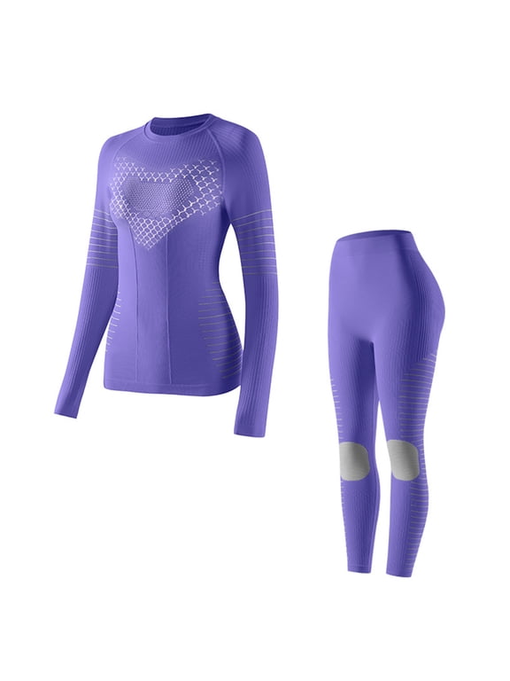 Trending Women 2 Piece Outfits Sets Fall Women's Thermal Ski Underwear Long Breathable and Warm Base Layer Cold Weather for Women