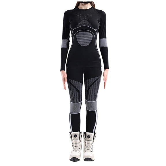 Trending Women 2 Piece Outfits Women's Thermal Ski Underwear Long Breathable and Warm Base Layer Cold Weather for Women