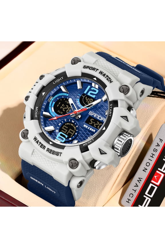 Trending Sports Watch for Men - Transparent Digital Chronograph with Waterproof, Multi-Function Alarm, Cool Fashion Electronic Watch for Students Outdoor Activities