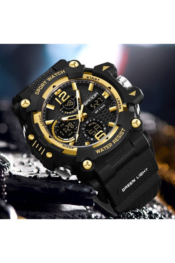 Trending Sports Watch for Men - Transparent Digital Chronograph with Waterproof, Multi-Function Alarm, Cool Fashion Electronic Watch for Students Outdoor Activities