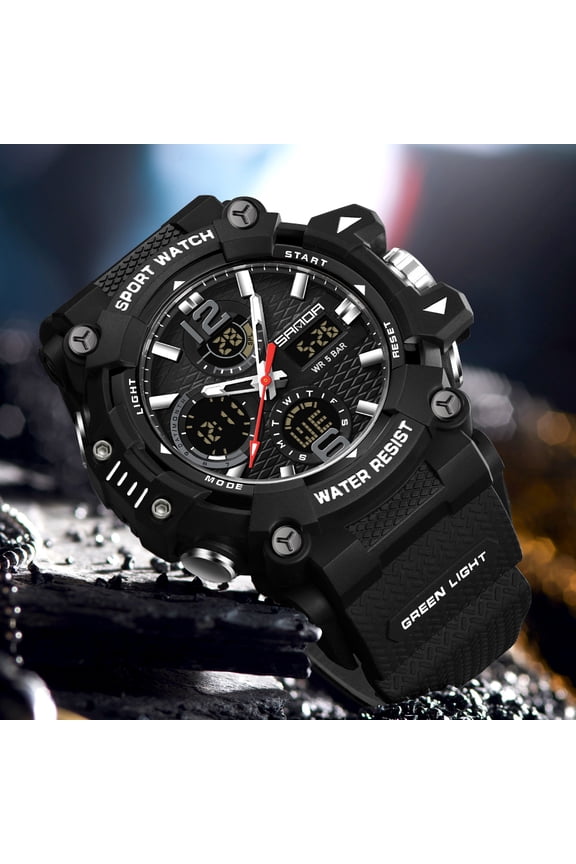 Trending Sports Watch for Men - Transparent Digital Chronograph with Waterproof, Multi-Function Alarm, Cool Fashion Electronic Watch for Students Outdoor Activities