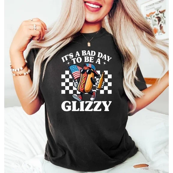 Trending Tee With It'S A Bad Day To Be A Glizzy Shirt, Makes Me Want A Hot Dog Real Bad Shirt, ... Birthday Gifts; For Men & Women