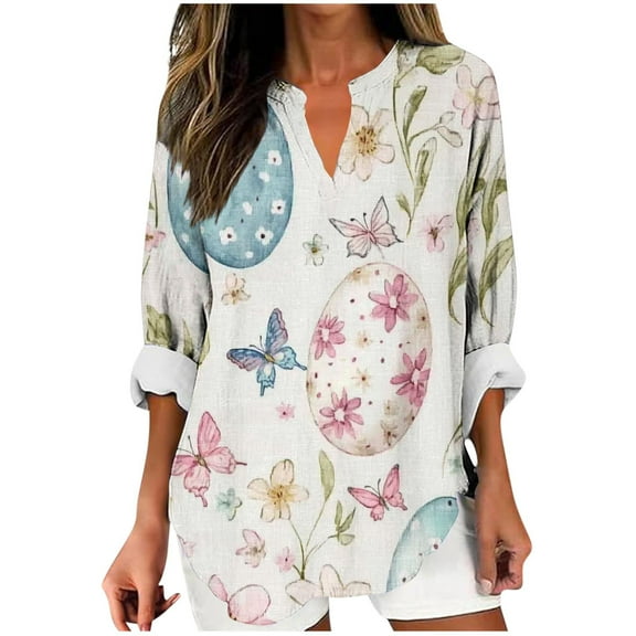 Pohista Shirts for Women Round Neck Long Sleeve Shirt Women's Tops my items saved for later