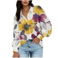 thumbnail image 1 of Pohista Women's T Shirts Long Sleeve Blouses for Women Women's Shirts Casual Spring Get it Fast, 1 of 8