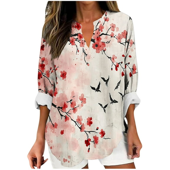 Pohista Womens Blouses Plus Size Womens Long Sleeve Tops Workout Womens Shirts Spring Trendy my orders placed recently by me