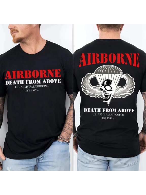 2side-U.S. Army Airborne Paratrooper T-Shirt