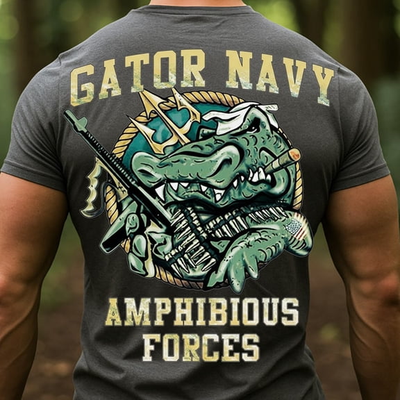 Trenditee Gator Navy Amphibious Forces T-Shirt