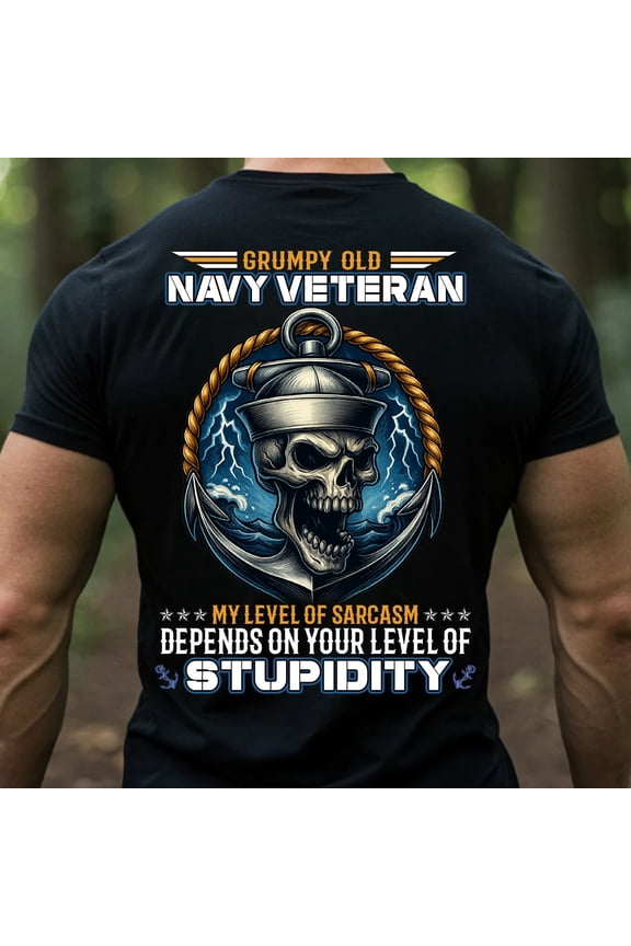 Grumpy Old Navy Veteran T-Shirt