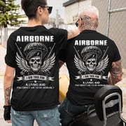 Trenditee I Did This For a Living- Airborne Paratrooper Shirt, Military Veteran T-Shirt