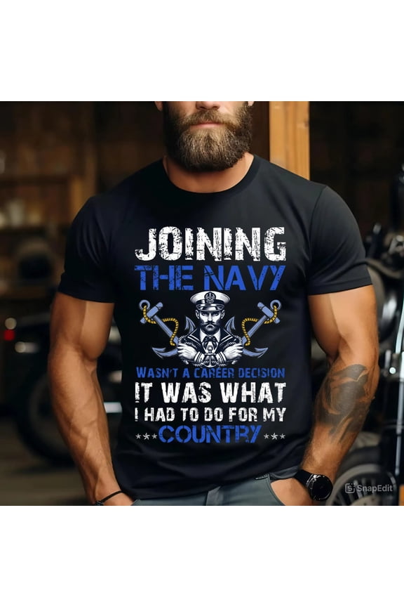 Navy Veteran Pride T-Shirt Joining The Navy