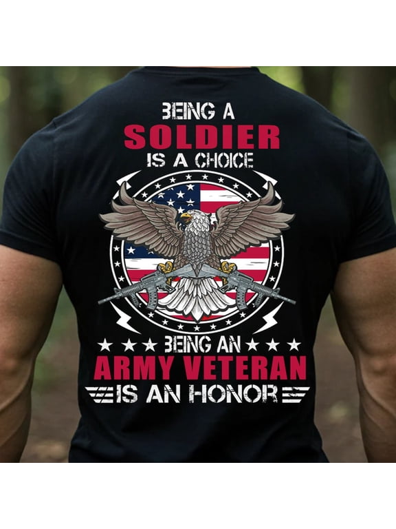 To be an Army Veteran is an Honor T-Shirt, Patriotic Eagle Design, Gift T-Shirt