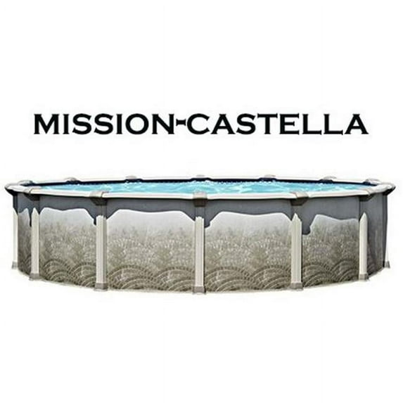 Trendium 350021775 21 ft. Round 54 in. Deep Top Ledge Mission Above Ground Pool Kit