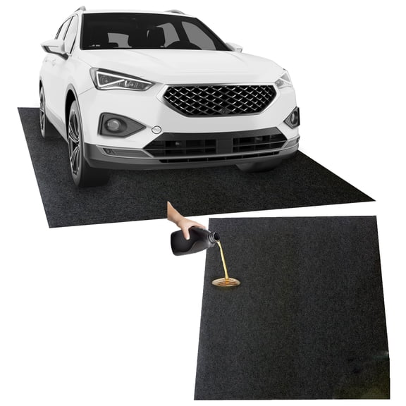 Trendix 204.7x87.8 Inch Garage Floor Mat, Waterproof Felt Parking Mat with Slip-Resistant Backing, Motorcycle Oil Spill Mat