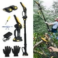 thumbnail image 1 of Trendix 21V 6-Inch Brushless Motor Chainsaw with 4.9-7.5FT Retractable Extension Pole, Cordless Pole Saw with 2 Batteries,120 Min Runtime for Tree Trimming and Branch Cutting, 1 of 8