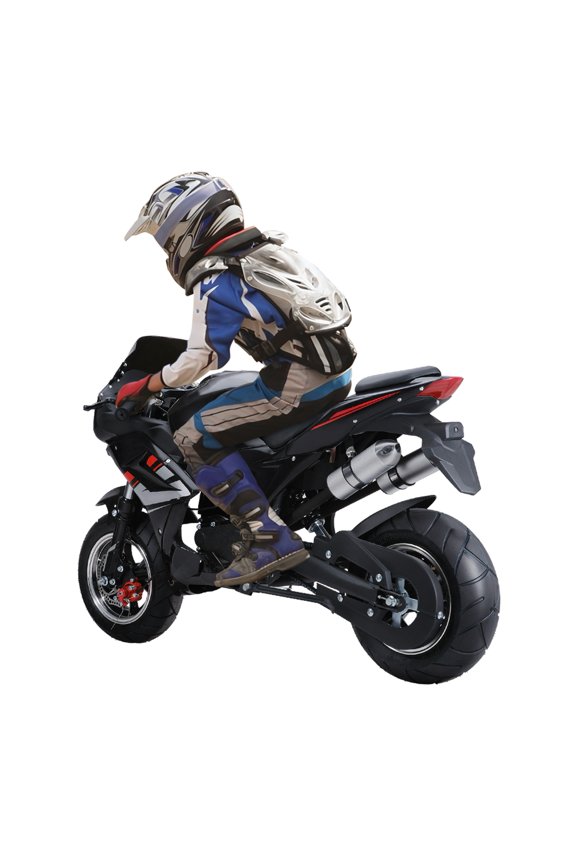 49cc Kids Dirt Bike, Easy to Start, No.92 Gas Prowered Pocket Motorbike 4-Stroke Voice Lower than 2-Stroke Off Road Trail Bike, Mini Motorcycle with 8 Inch Wheels