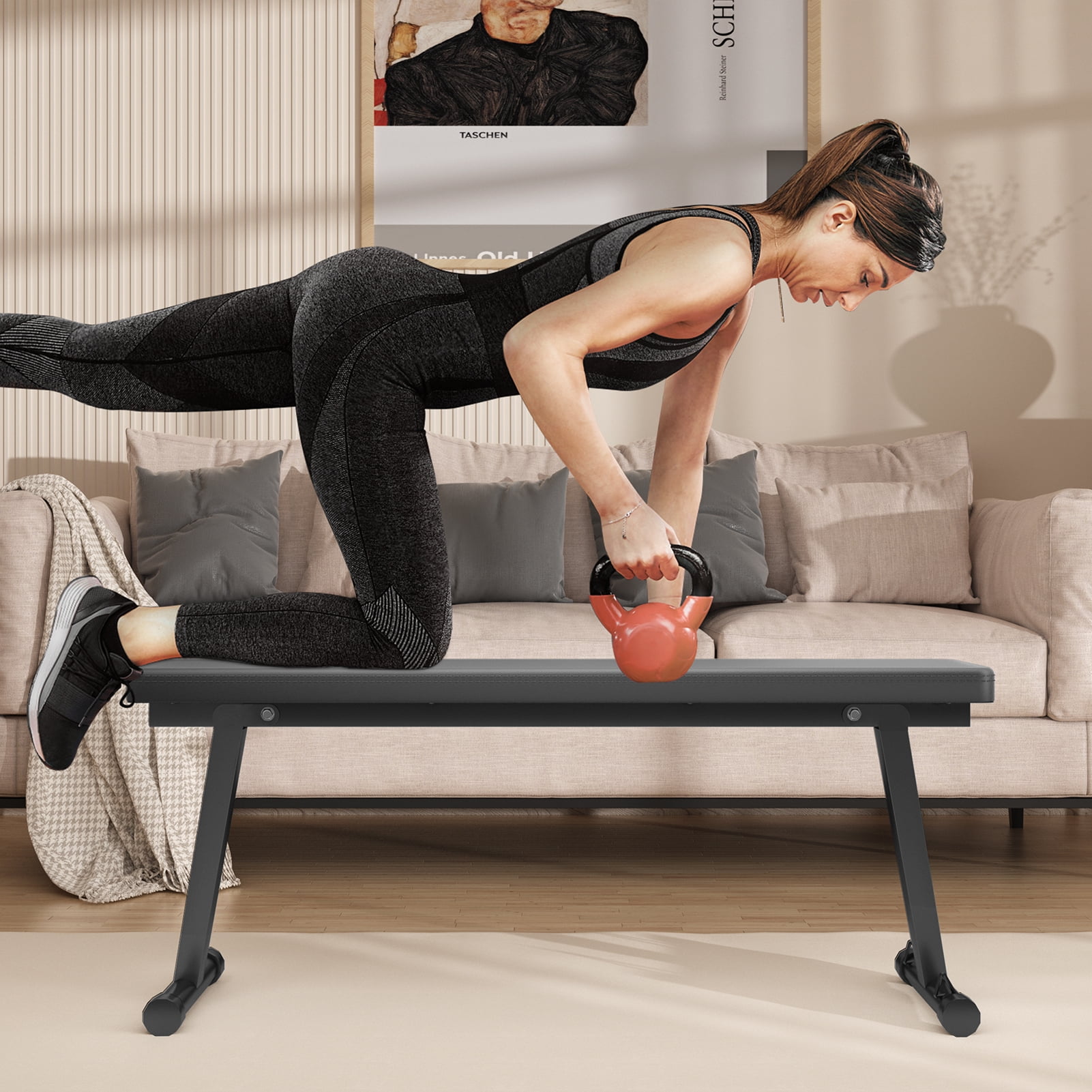 Trendix Basic Weight Bench Foldable Flat Weight Bench For Strength And Trendix basic weight bench foldable flat weight bench for strength and