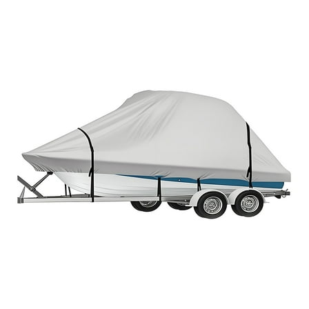 Trendix Boat Cover for 17FT-19FT 800D Cloth Boat Covers Fits Kayaks, Dugout Canoes, Fish & Ski Boat, Snap-On Buckle Pontoon Cover, Waterproof UV Resistant