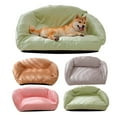thumbnail image 1 of Trendix Couch for Pets Dog Bed Medium Size Dogs Pet Sofa Bed with Removable Washable Cover Anti-slip Bottom All Seasons Pet Bed, 27inch (Green), 1 of 9