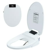 Trendix Electric Bidet Toilet Seat, Elongated Heated Toilet Seat with Instant Warm Water & Dryer, Self-Clean Nozzle, Automatic Flip Cover Bidet ﻿